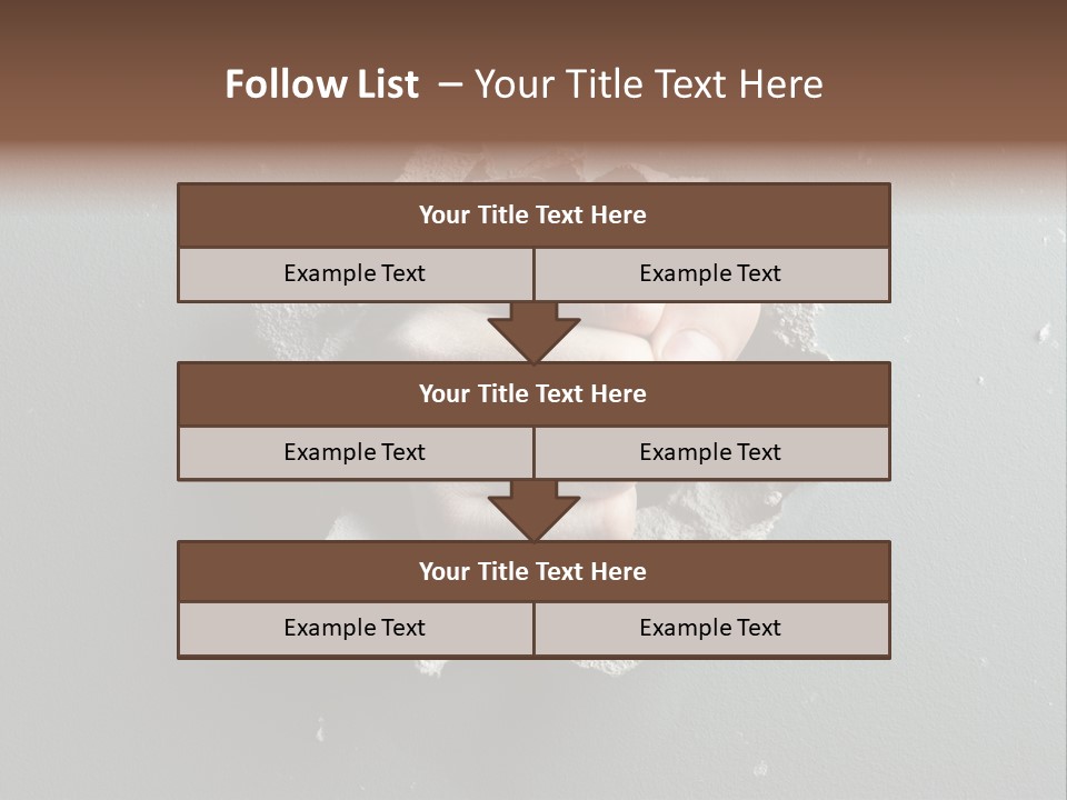 Thumb Knocking Strength PowerPoint Template