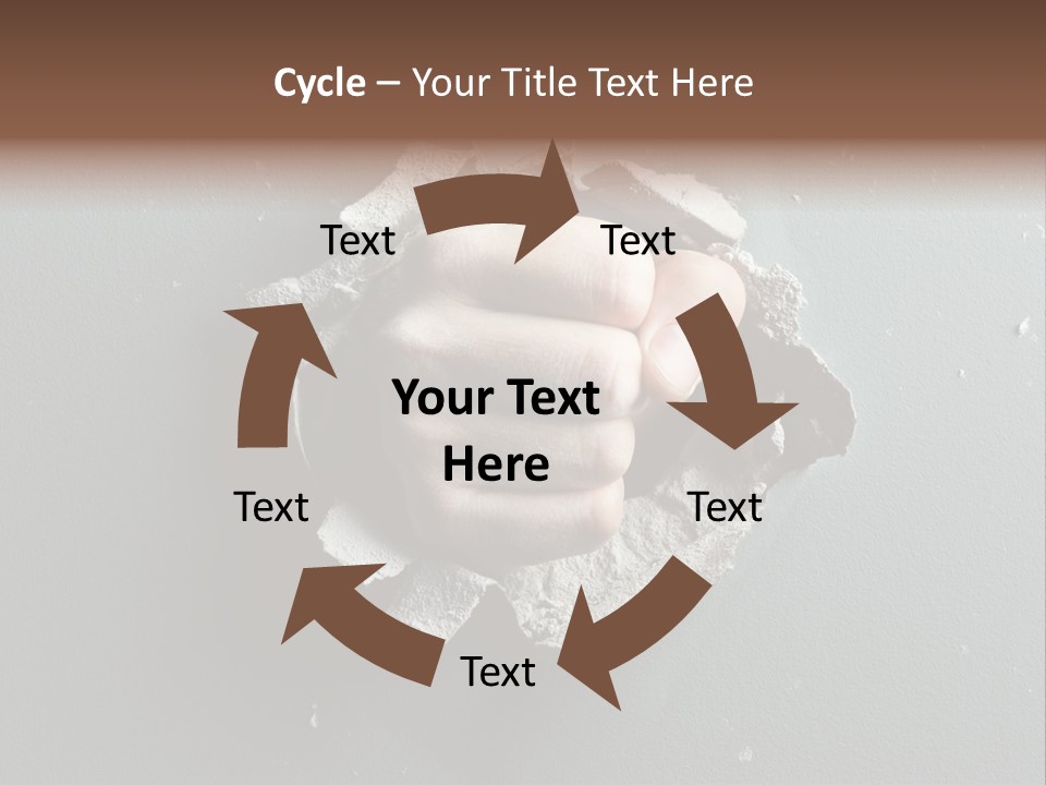 Thumb Knocking Strength PowerPoint Template