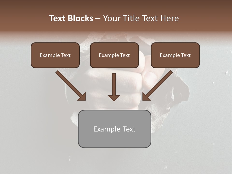 Thumb Knocking Strength PowerPoint Template