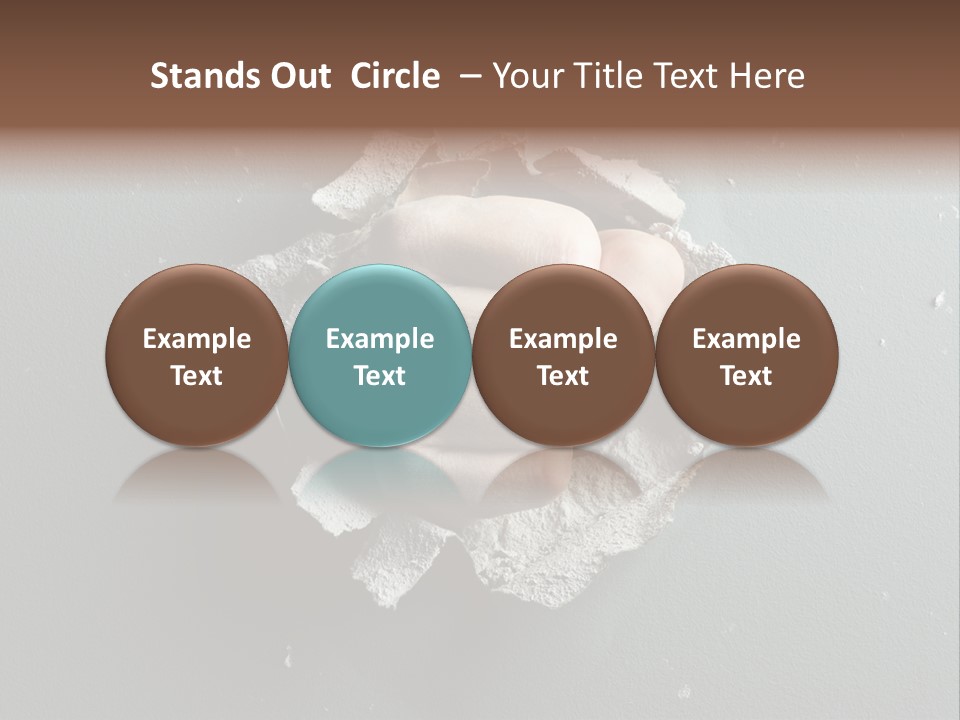 Thumb Knocking Strength PowerPoint Template