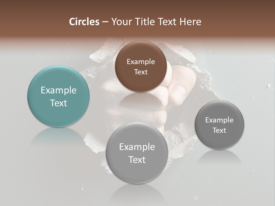Thumb Knocking Strength PowerPoint Template
