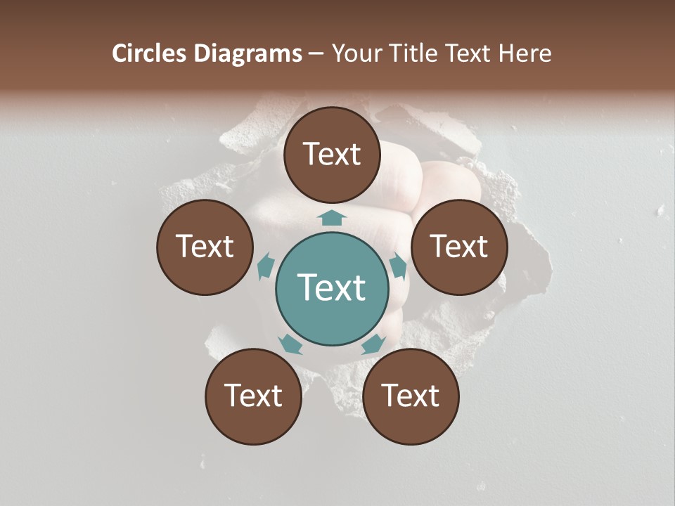 Thumb Knocking Strength PowerPoint Template