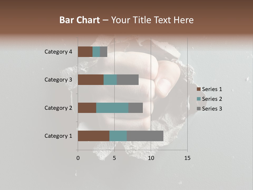 Thumb Knocking Strength PowerPoint Template