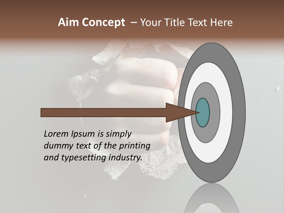 Thumb Knocking Strength PowerPoint Template
