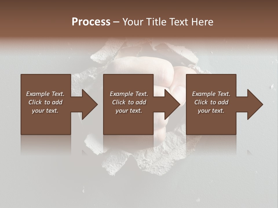 Thumb Knocking Strength PowerPoint Template