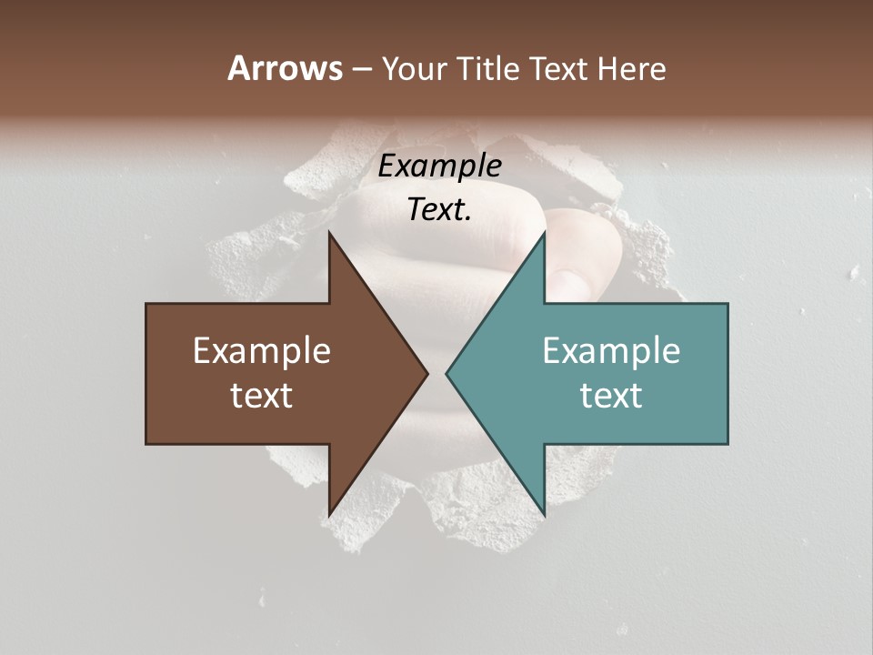 Thumb Knocking Strength PowerPoint Template
