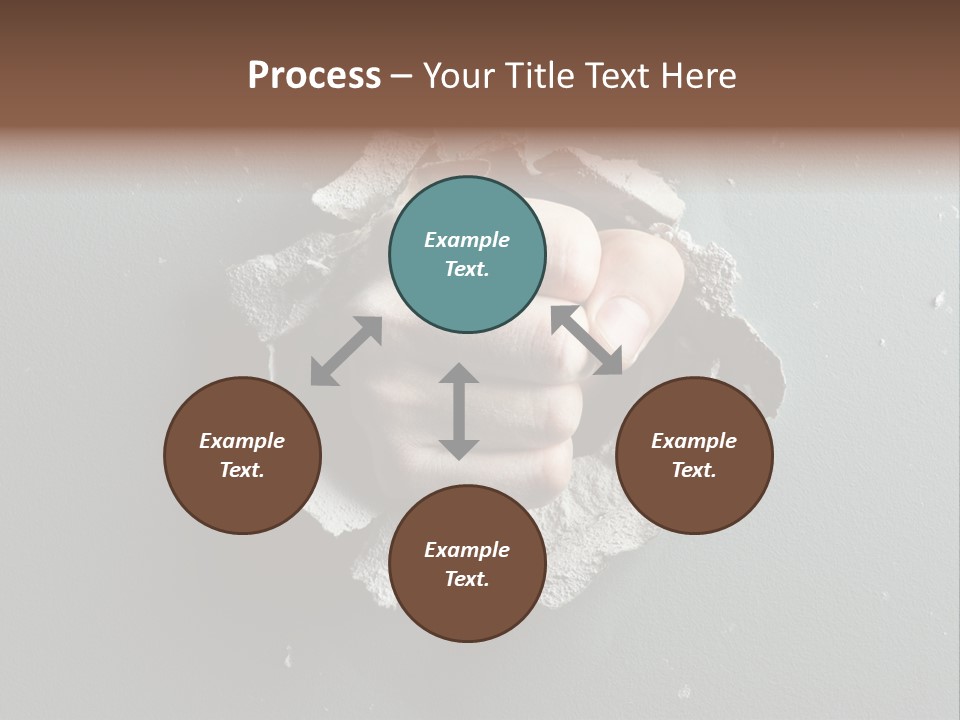 Thumb Knocking Strength PowerPoint Template