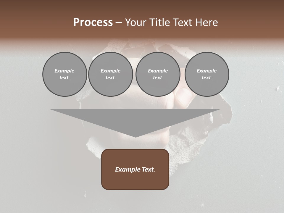 Thumb Knocking Strength PowerPoint Template