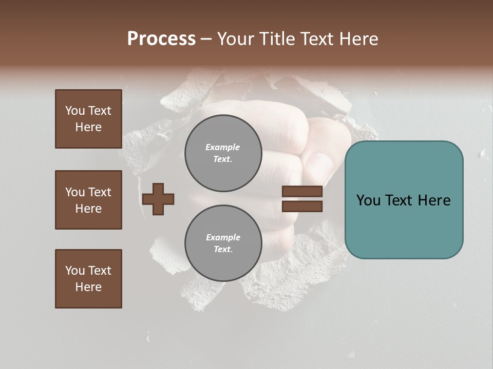 Thumb Knocking Strength PowerPoint Template