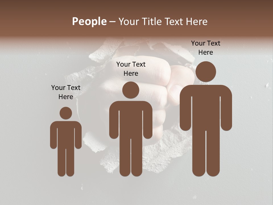 Thumb Knocking Strength PowerPoint Template