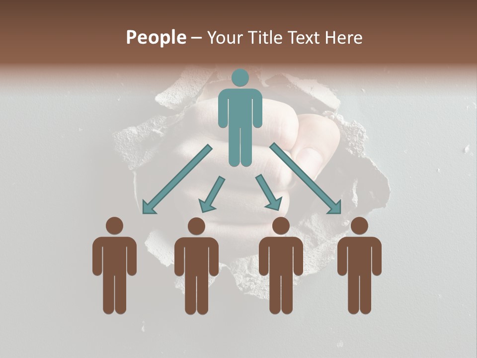 Thumb Knocking Strength PowerPoint Template