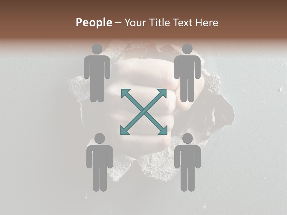 Thumb Knocking Strength PowerPoint Template