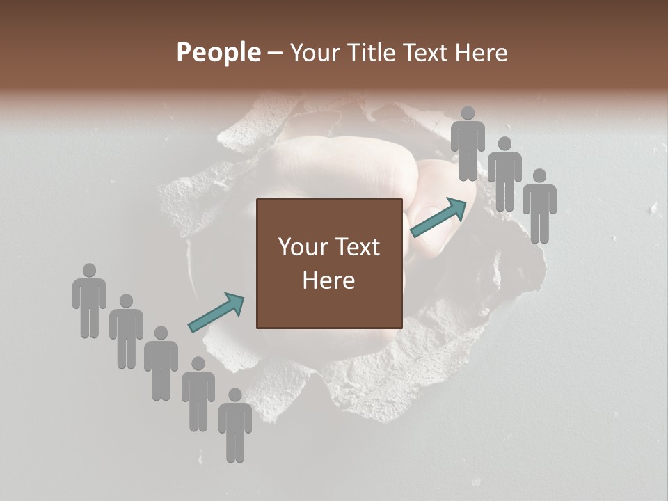 Thumb Knocking Strength PowerPoint Template