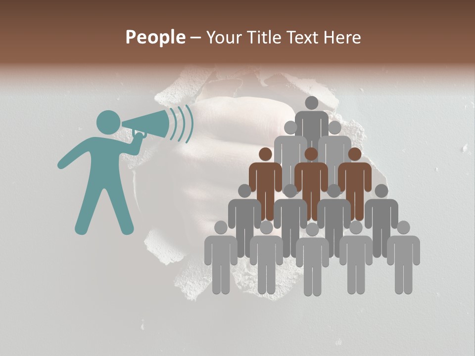 Thumb Knocking Strength PowerPoint Template