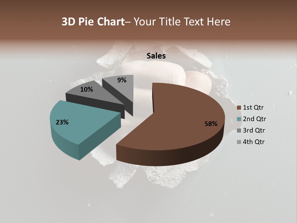 Thumb Knocking Strength PowerPoint Template
