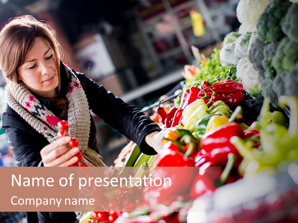 Market Nutrition Variety PowerPoint Template