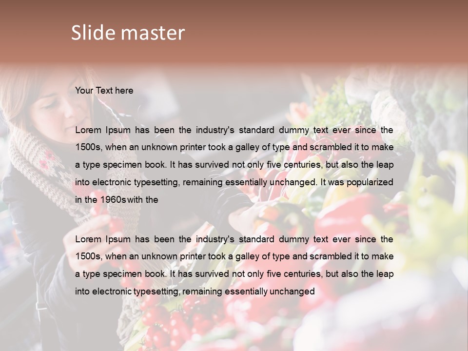 Market Nutrition Variety PowerPoint Template