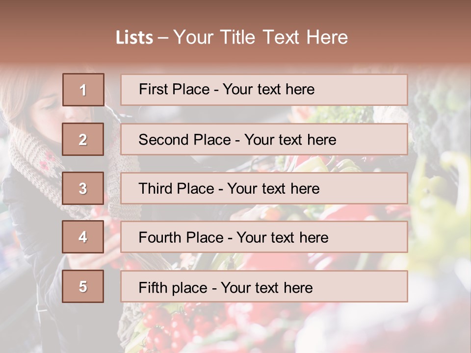 Market Nutrition Variety PowerPoint Template