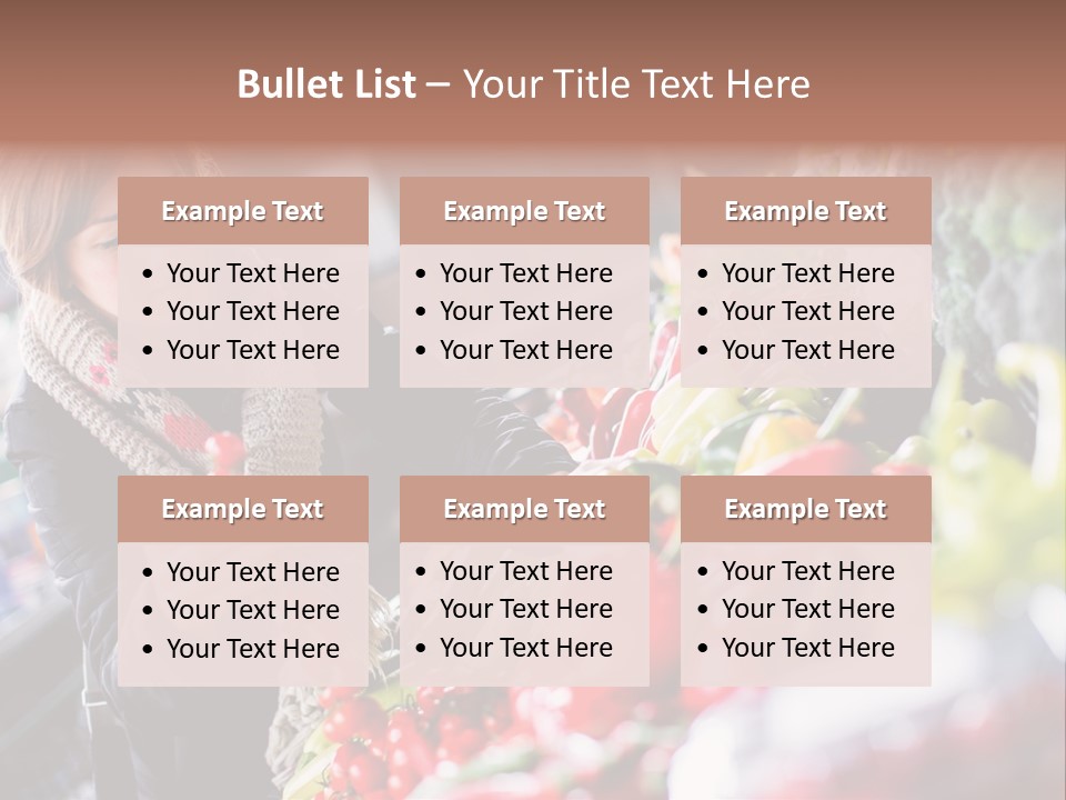 Market Nutrition Variety PowerPoint Template