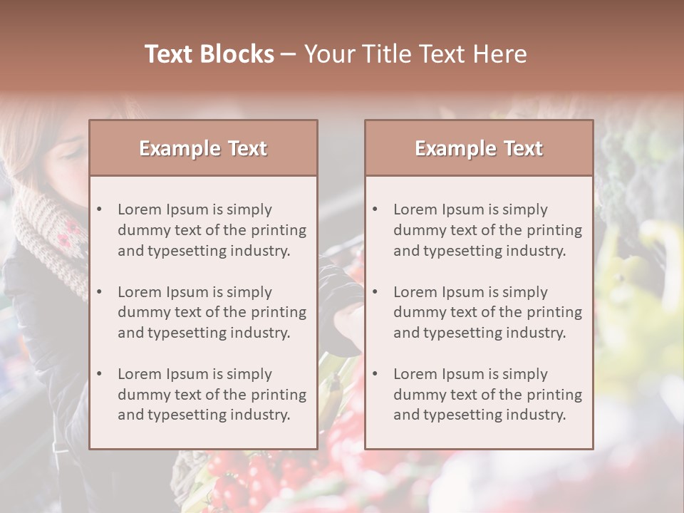 Market Nutrition Variety PowerPoint Template