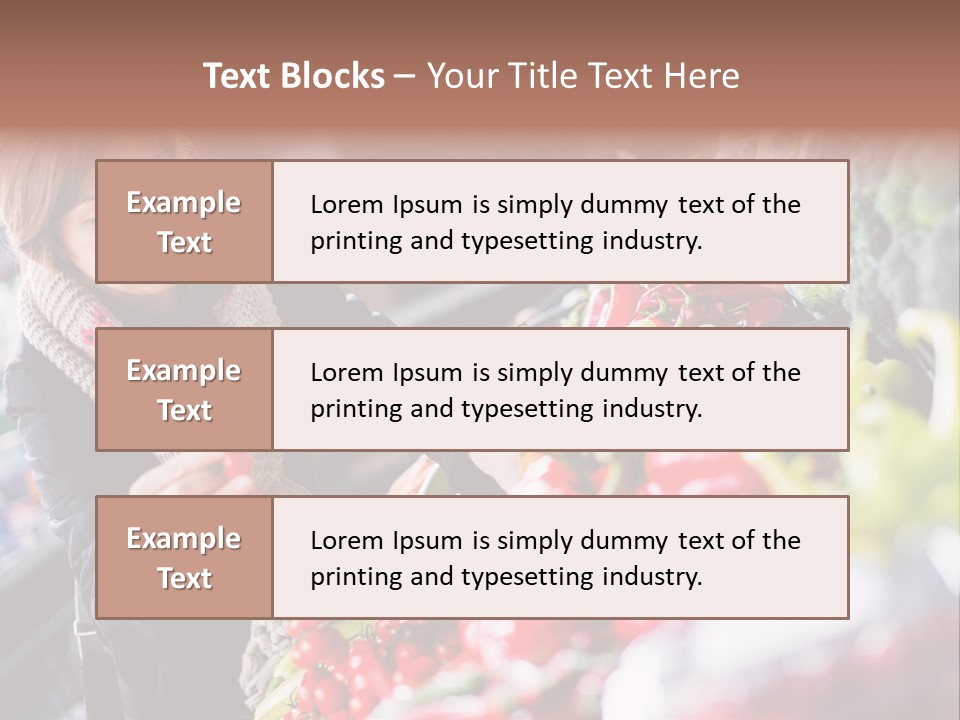Market Nutrition Variety PowerPoint Template