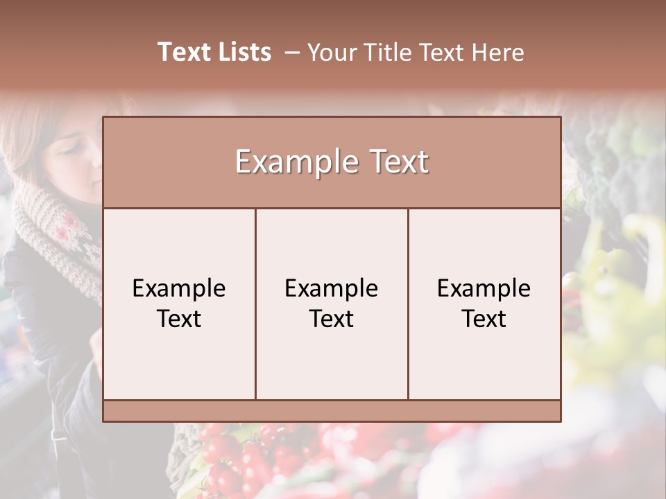 Market Nutrition Variety PowerPoint Template