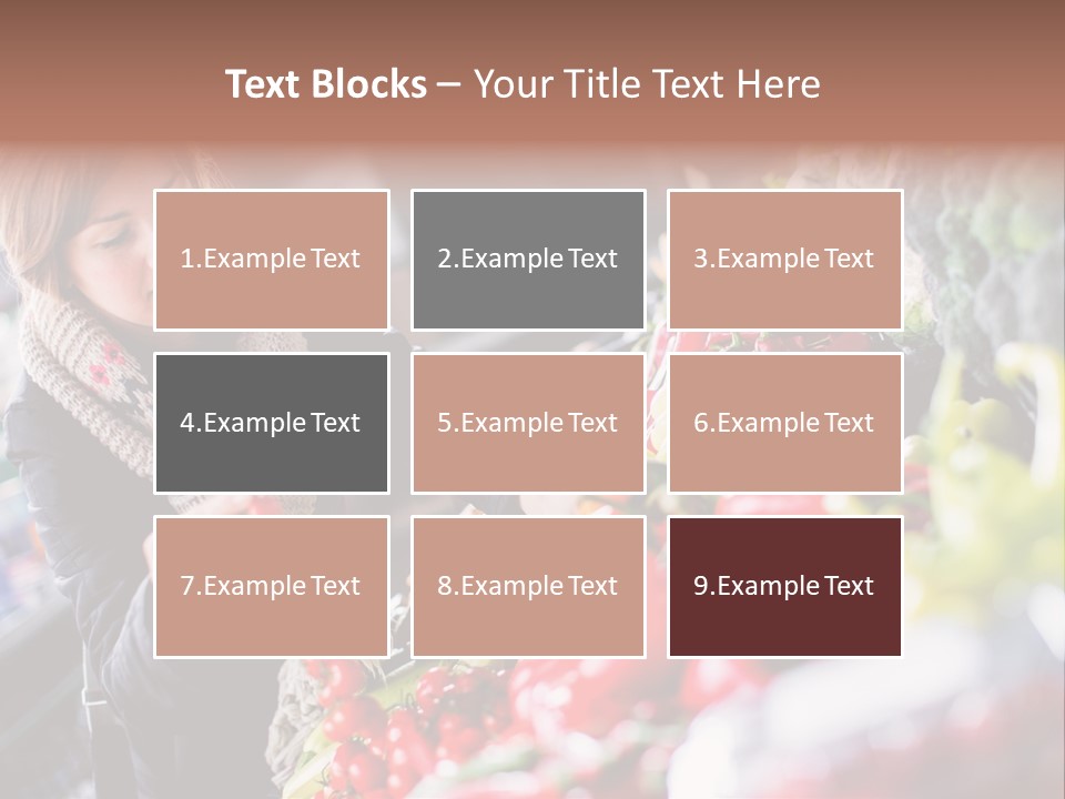 Market Nutrition Variety PowerPoint Template
