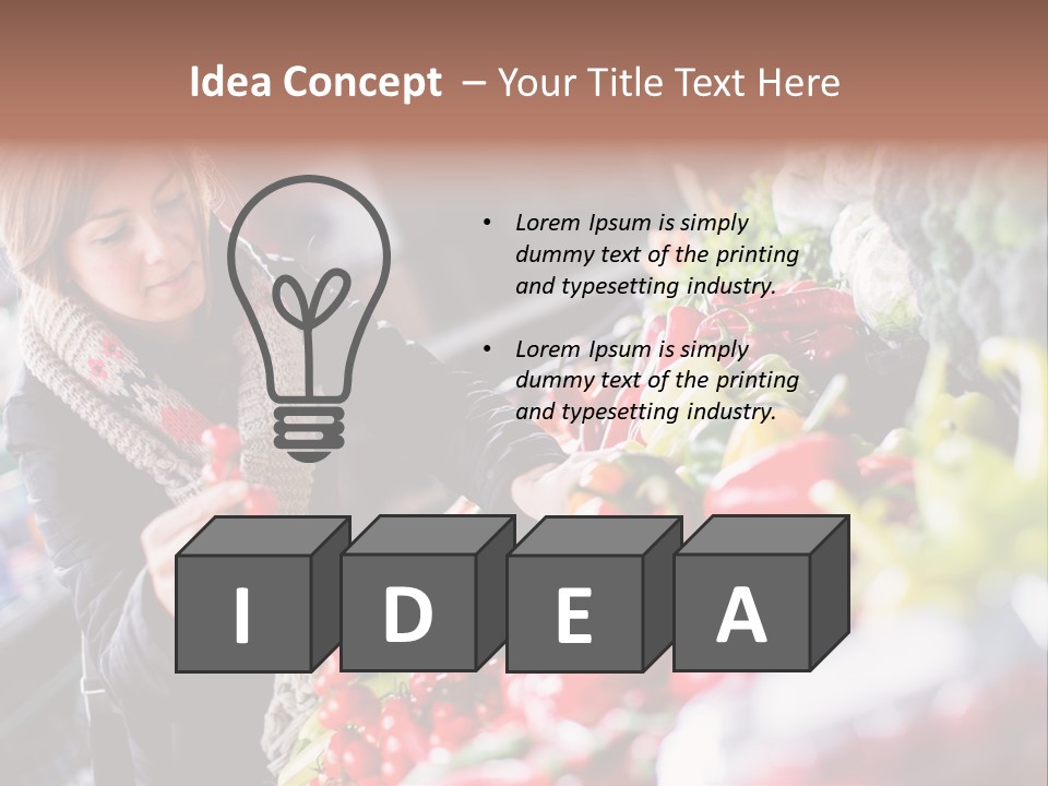 Market Nutrition Variety PowerPoint Template