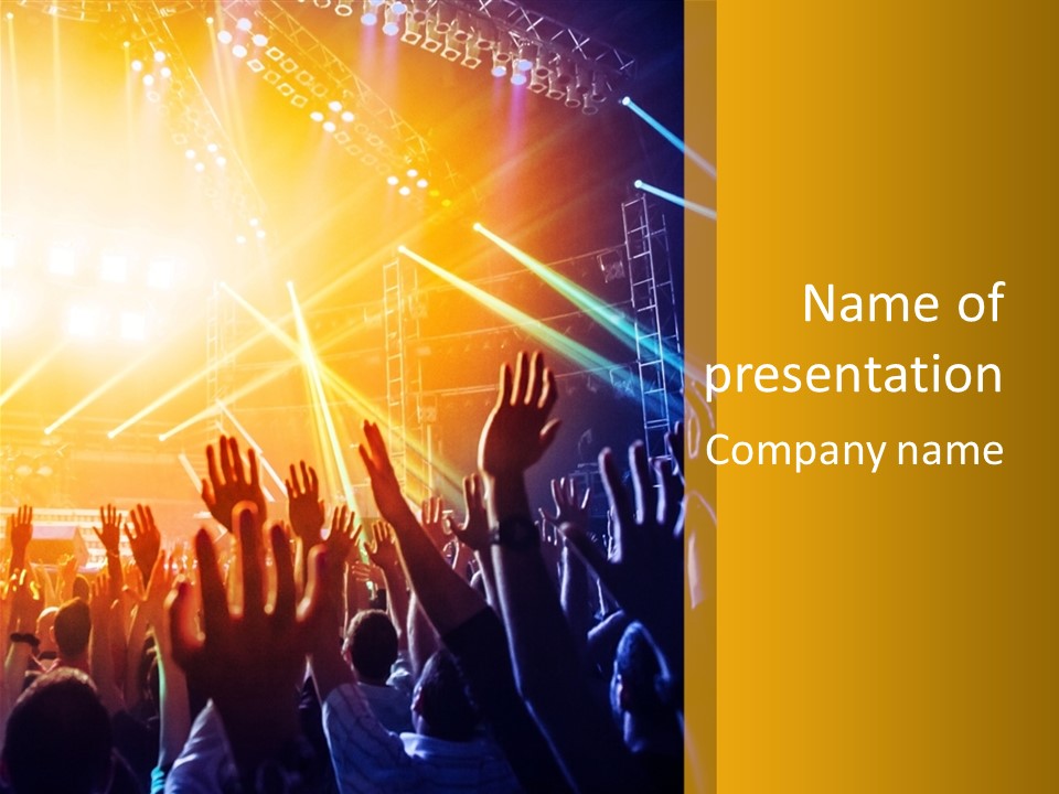 Musician Clap Nightclub PowerPoint Template