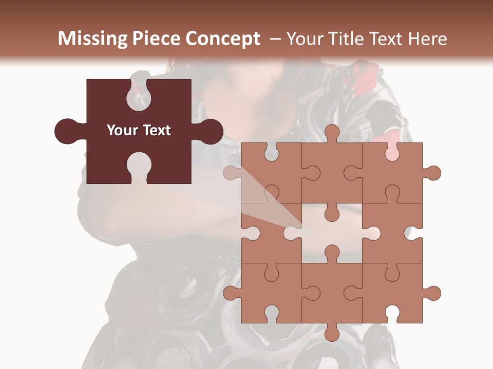 Expressive Woman Size PowerPoint Template