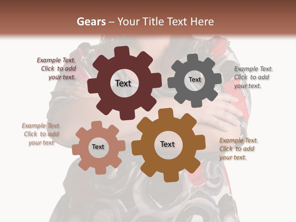 Expressive Woman Size PowerPoint Template