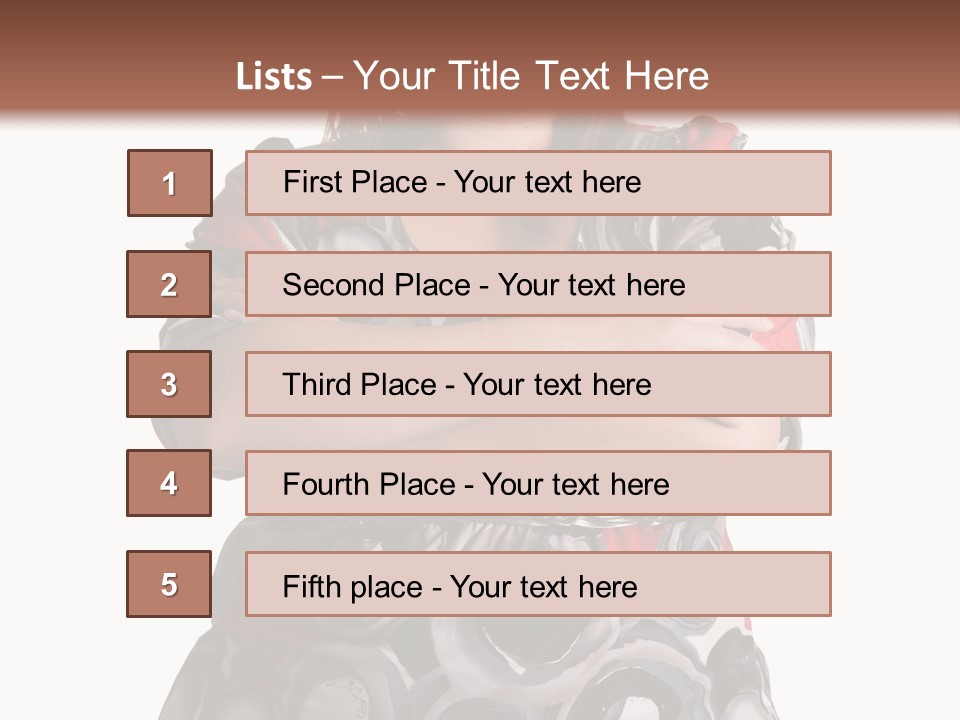 Expressive Woman Size PowerPoint Template
