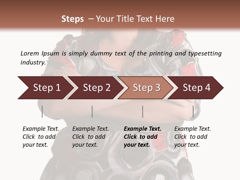 Expressive Woman Size PowerPoint Template