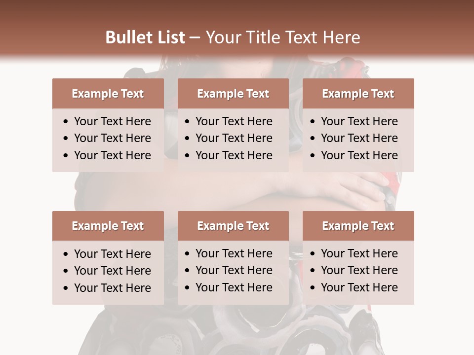 Expressive Woman Size PowerPoint Template