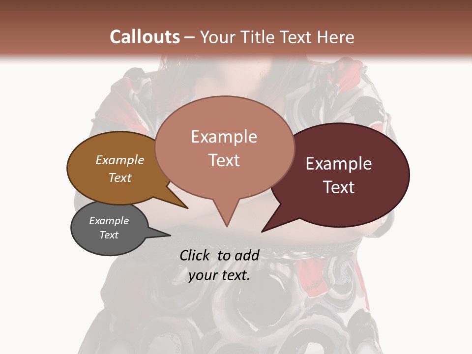 Expressive Woman Size PowerPoint Template