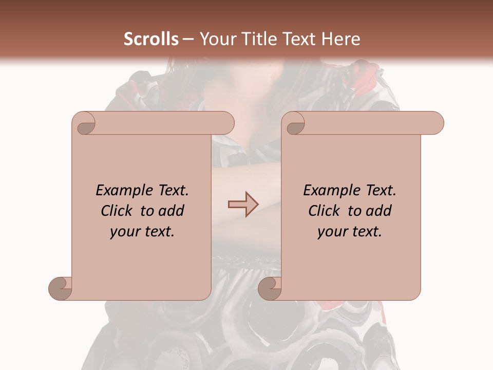 Expressive Woman Size PowerPoint Template