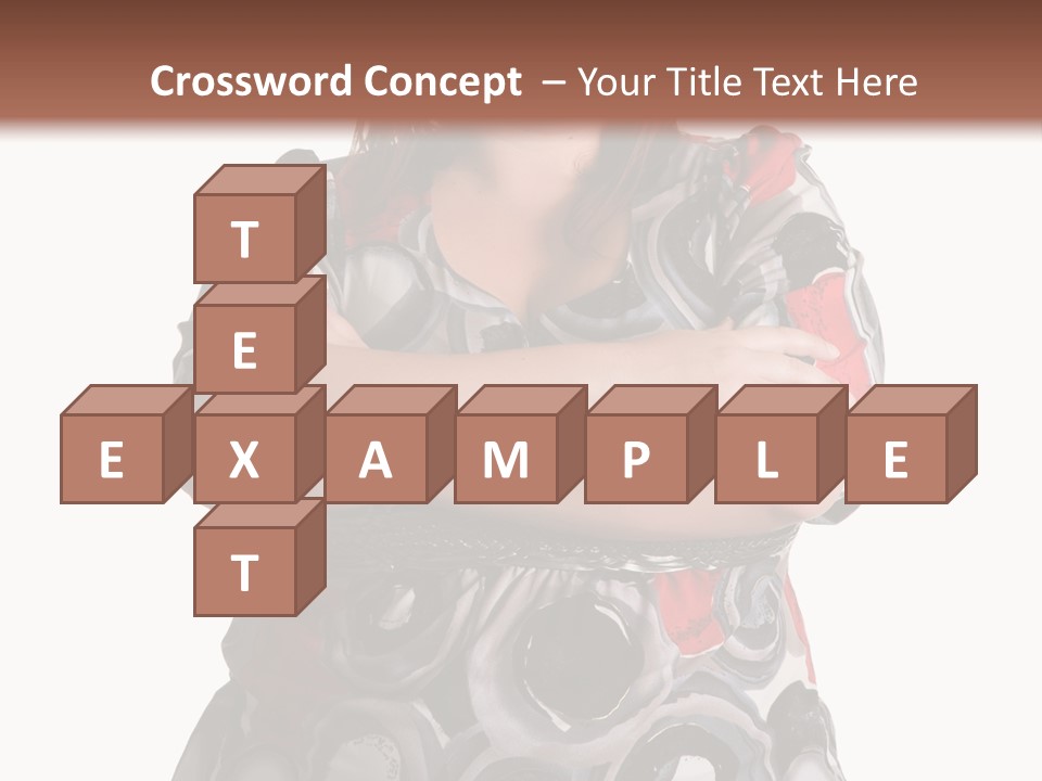 Expressive Woman Size PowerPoint Template