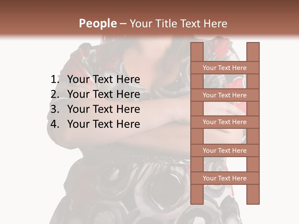 Expressive Woman Size PowerPoint Template