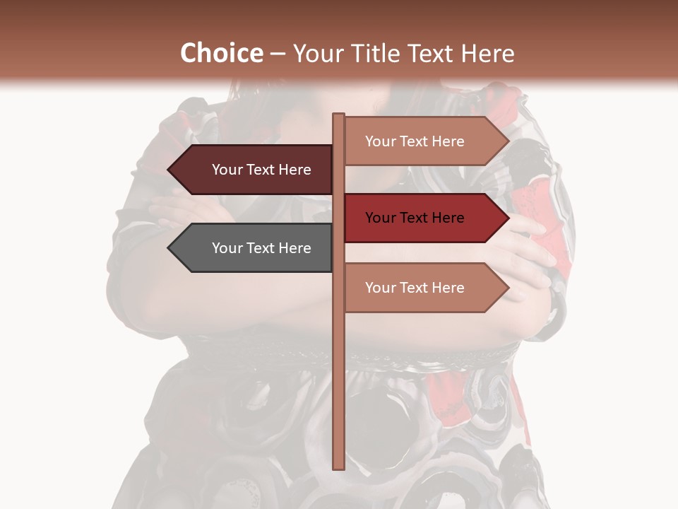 Expressive Woman Size PowerPoint Template