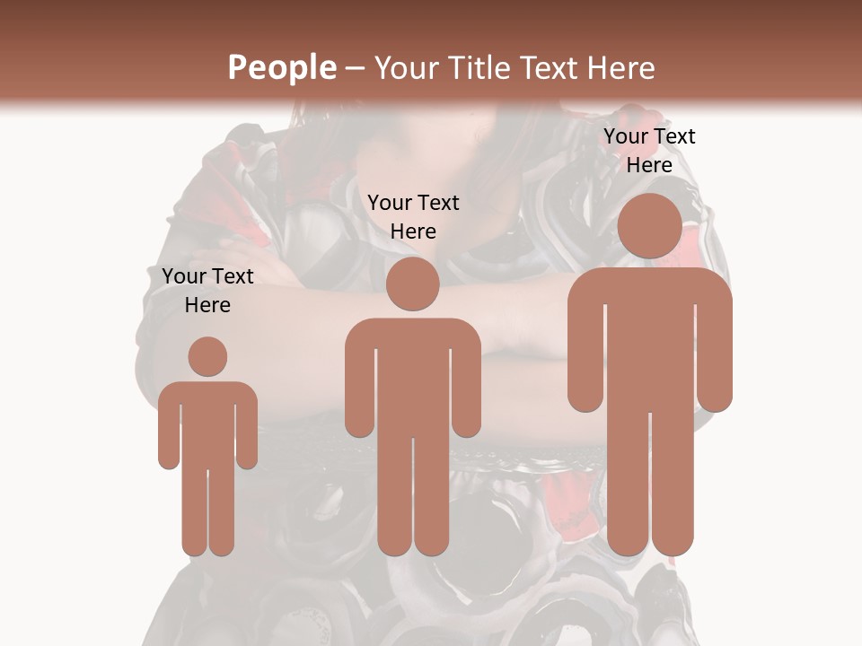 Expressive Woman Size PowerPoint Template