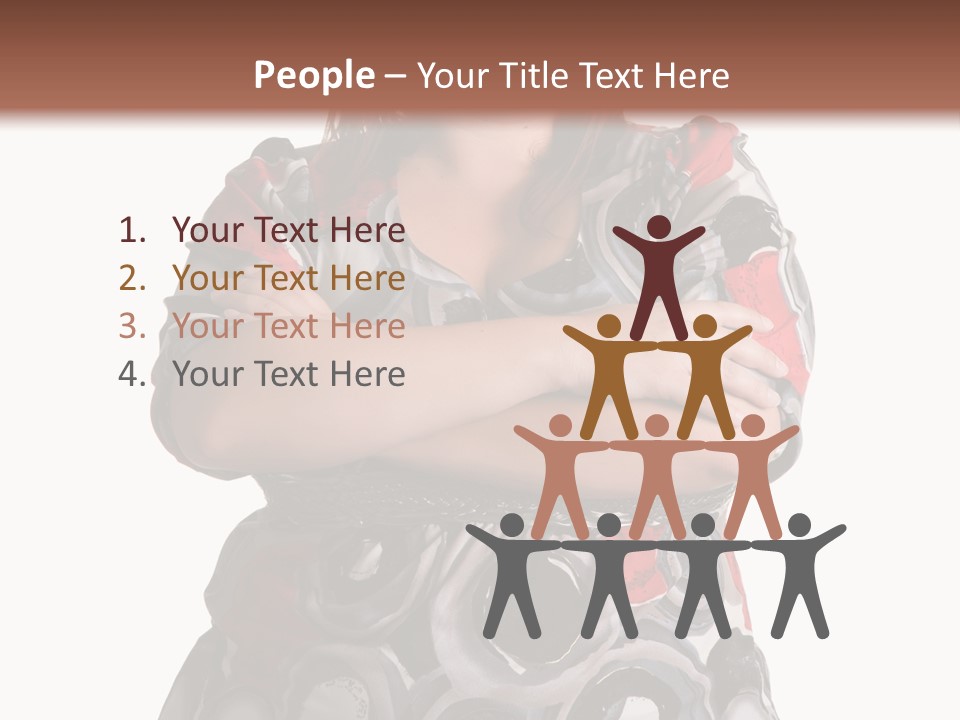 Expressive Woman Size PowerPoint Template