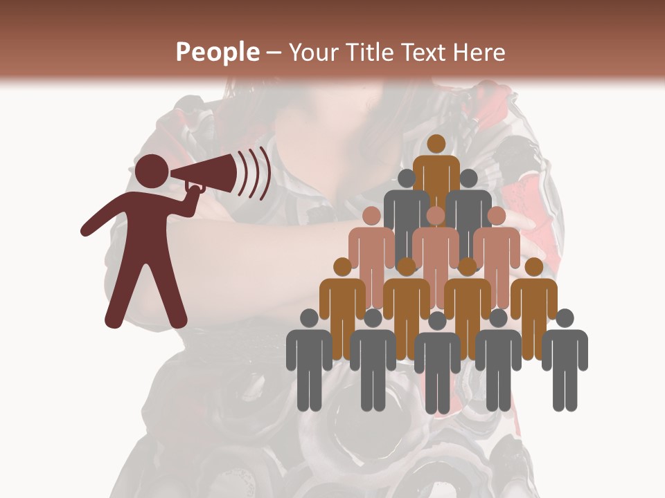 Expressive Woman Size PowerPoint Template