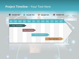 A Person Touching A Cloud With A Finger On It PowerPoint Template