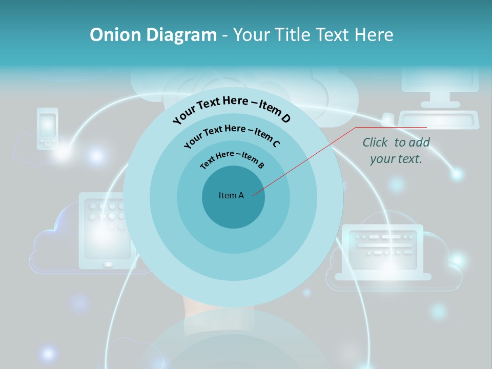 A Person Touching A Cloud With A Finger On It PowerPoint Template