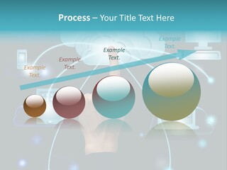 A Person Touching A Cloud With A Finger On It PowerPoint Template