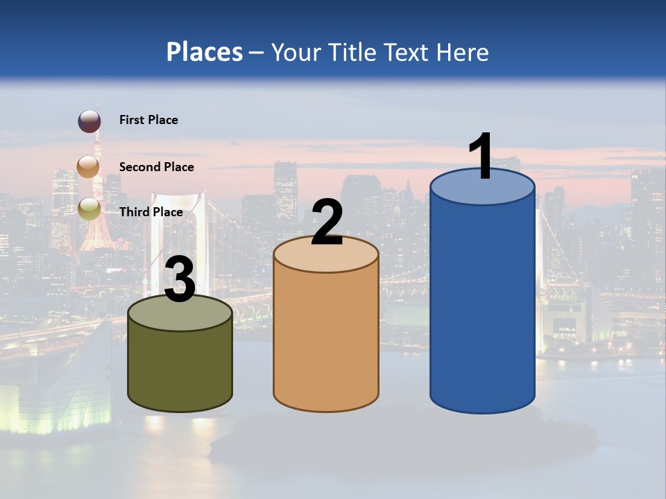 Tokyo Prefecture Scene Landmark PowerPoint Template