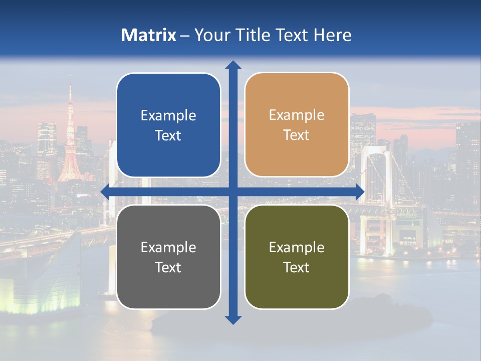 Tokyo Prefecture Scene Landmark PowerPoint Template