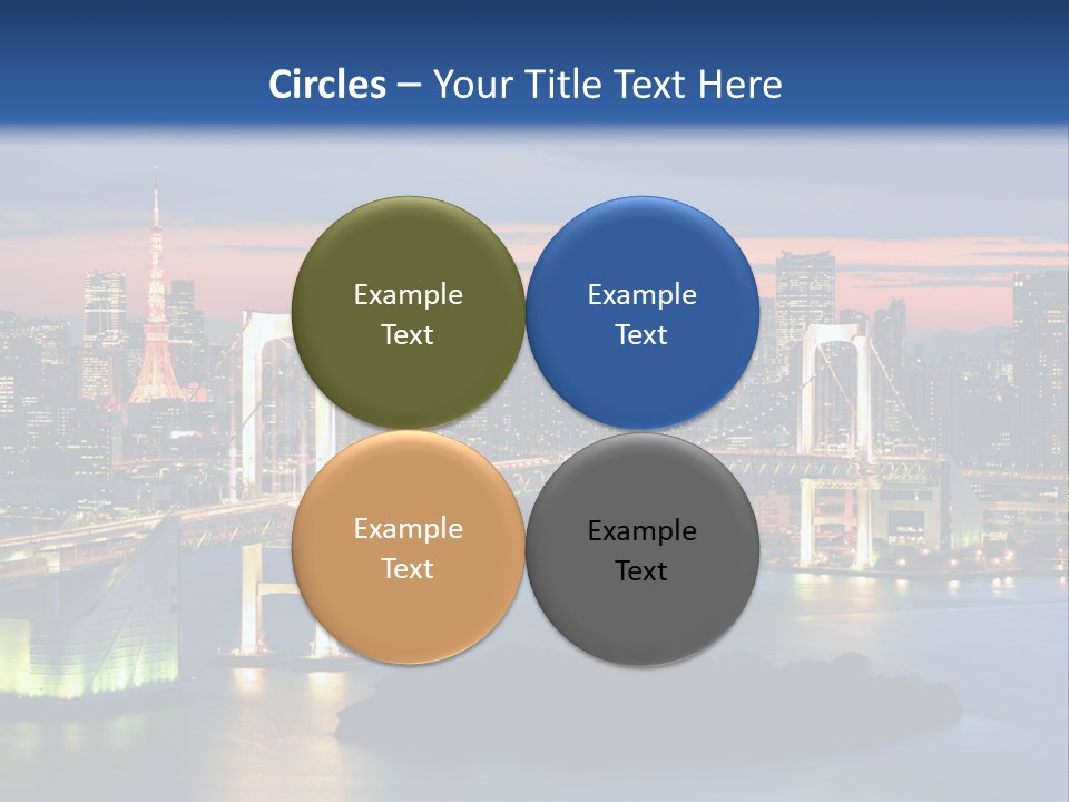 Tokyo Prefecture Scene Landmark PowerPoint Template