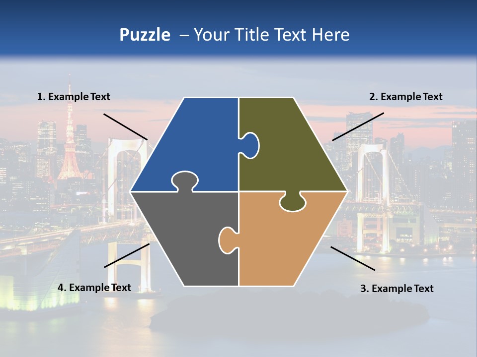 Tokyo Prefecture Scene Landmark PowerPoint Template