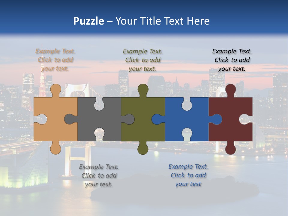 Tokyo Prefecture Scene Landmark PowerPoint Template